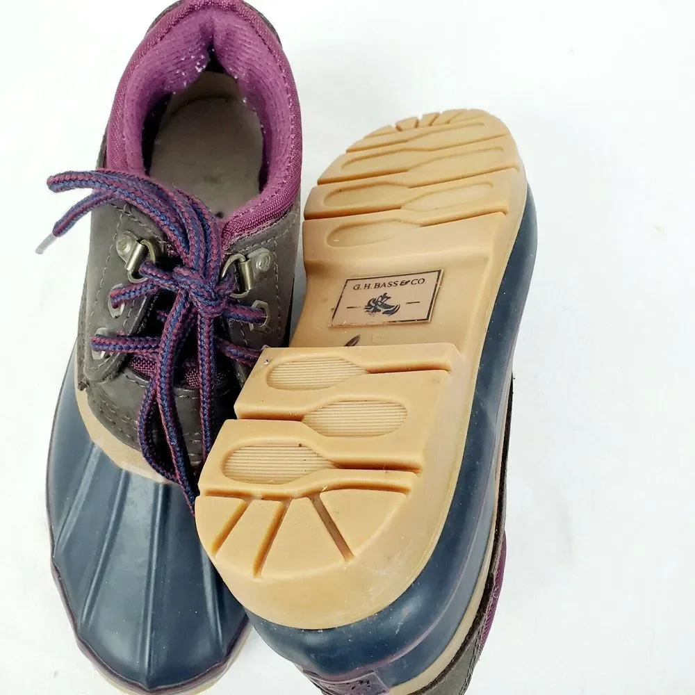 G.H. Bass Women's‎ Icicle Duck Rain Boots Blue Waterproof Size 6M